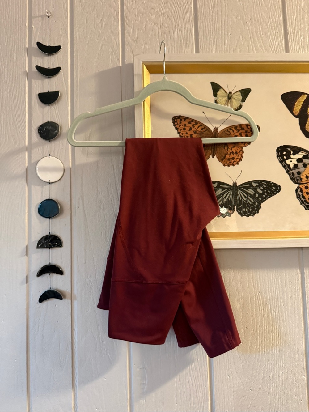 girlfriend collective mulberry burgundy high-waist leggings